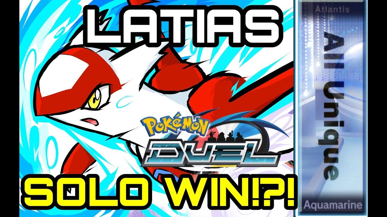 POKEMON DUEL - NEW AQUAMARINE HALL!! LATIAS EPIC SOLO WIN!! RANKED LEGEND!