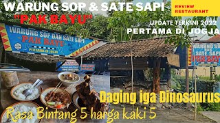 Warung sop dan sate sapi pak bayu wisata kuliner Yogyakarta spesialis Iga Dinosaurus #kulinerjogja