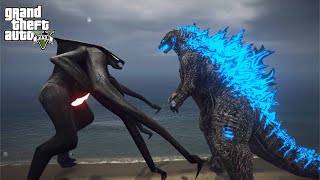 GTA 5 - Godzilla VS Giant Female Muto in Los Santos