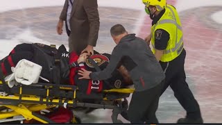 Anton Forsberg Leaves Game On Stretcher After Injury #Request