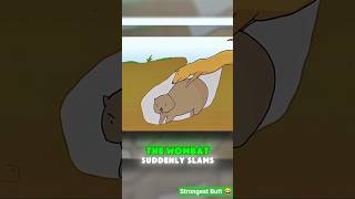 Strongest Butt in the World 😱 | The Deadly Power of the Cute Wombat! #Wombat #AnimalFacts #Wildlife