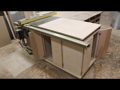How to make Make a table saw storage cabinet - YouTube