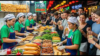 6,000 Banh Mi a Day -Vietnamese Sandwich -Tiny Hanoi Shop Shocks Tourists with Crazy Long Lines