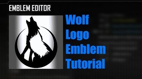 Black Ops 2: Wolf Logo Emblem Tutorial By M3H5L5