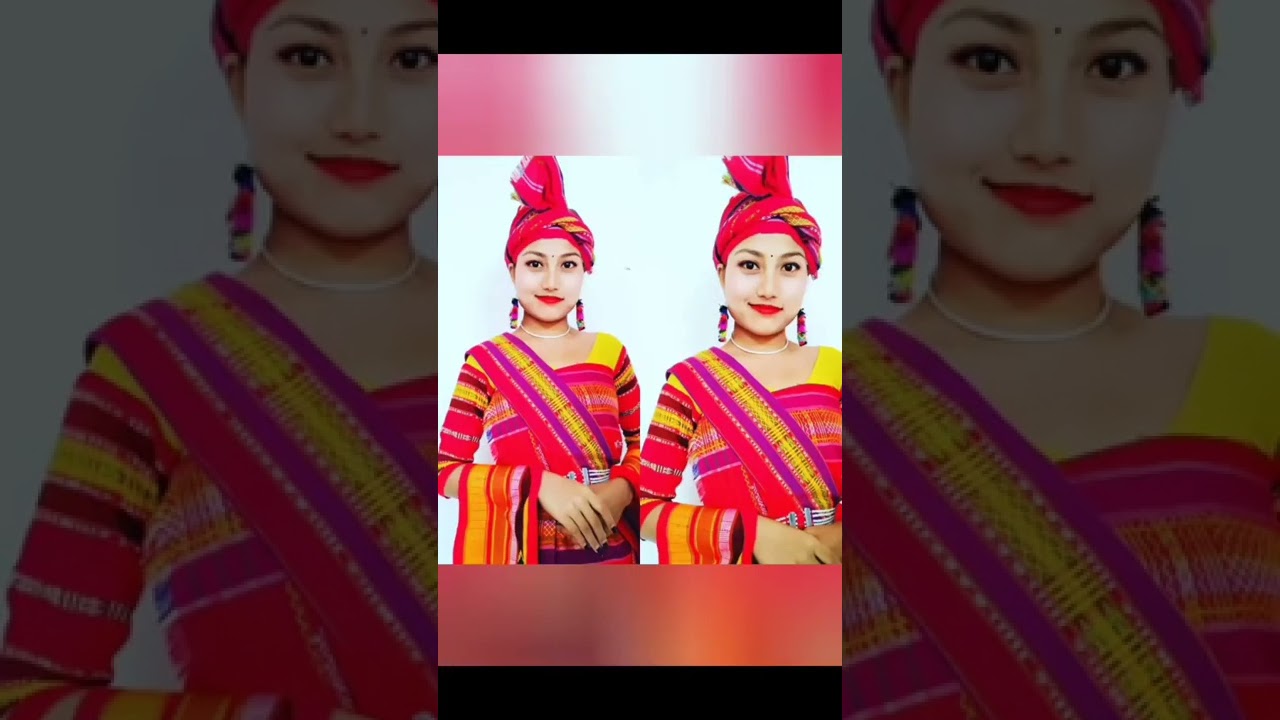 Beautiful Rabha girls in Rabha traditional dress