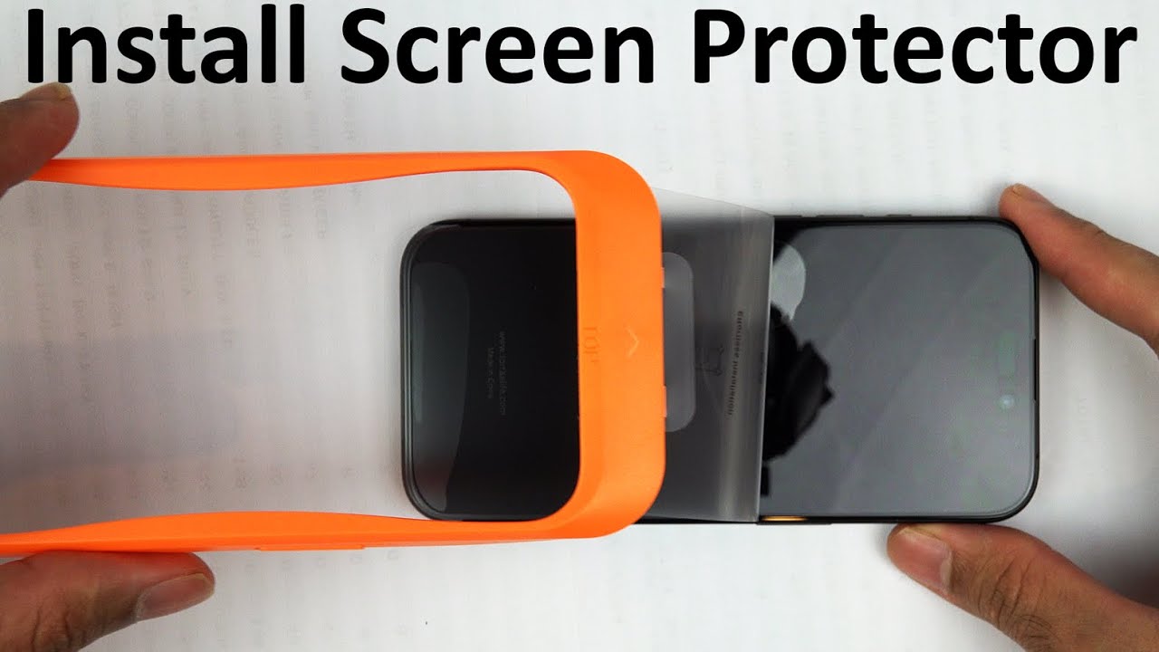 iPhone 15 Pro Film Screen Protector install!⚡(No bubbles!) 