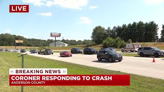 Coroner responding to crash on Hwy 153 in Anderson County