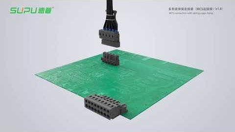 NINGBO SUPU   MCS connectors with spring cage clamp