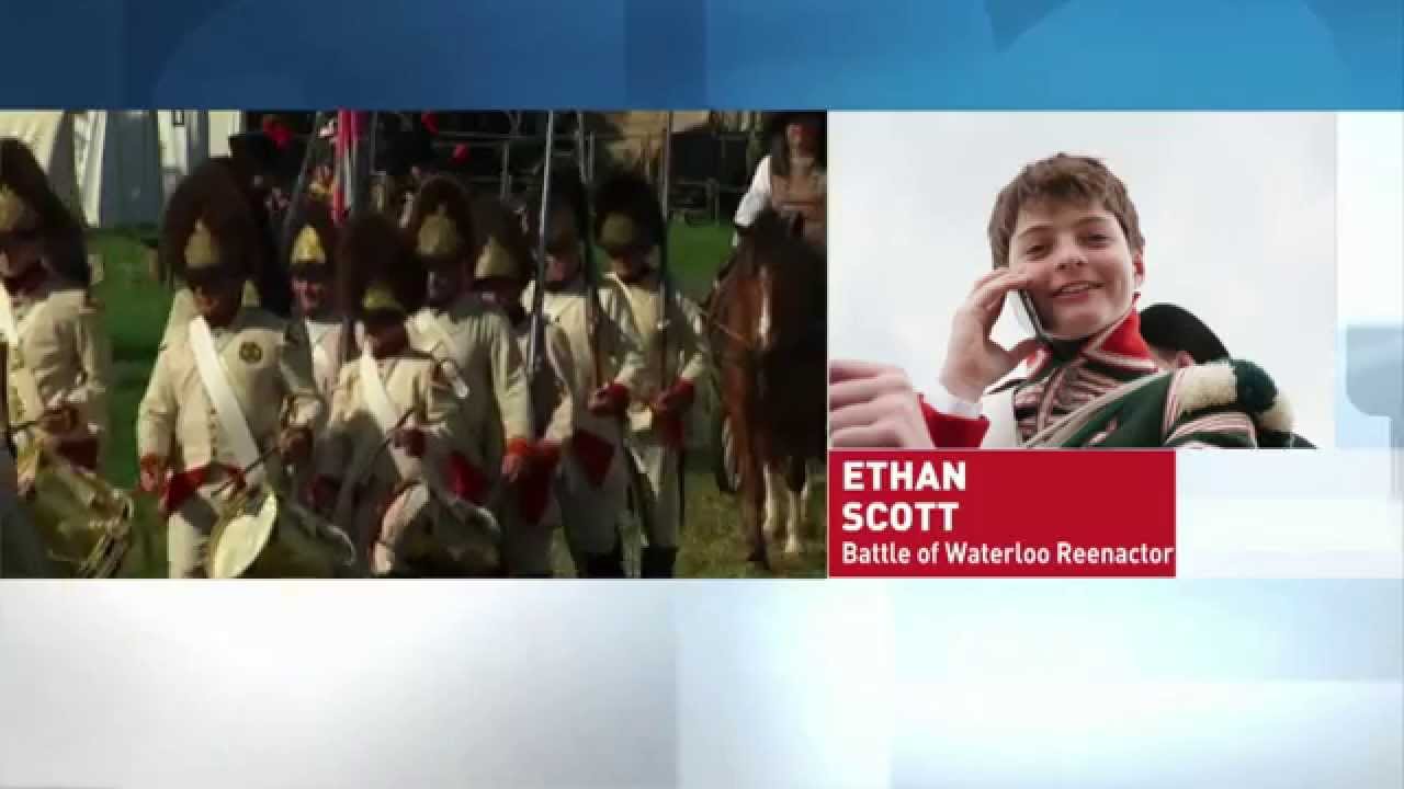 Canada's drummer boy at Battle of Waterloo event