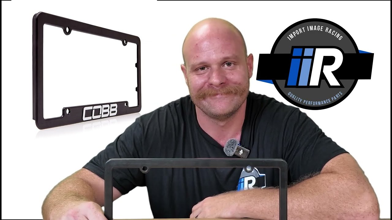 COBB Black License Plate Frame | Durable ABS Plastic | CO-PFRAME-NEW