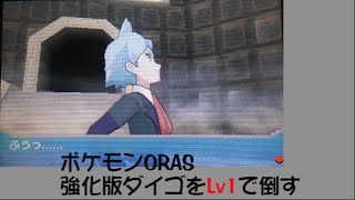 ポケモンORAS　強化版ダイゴをLv1で倒す