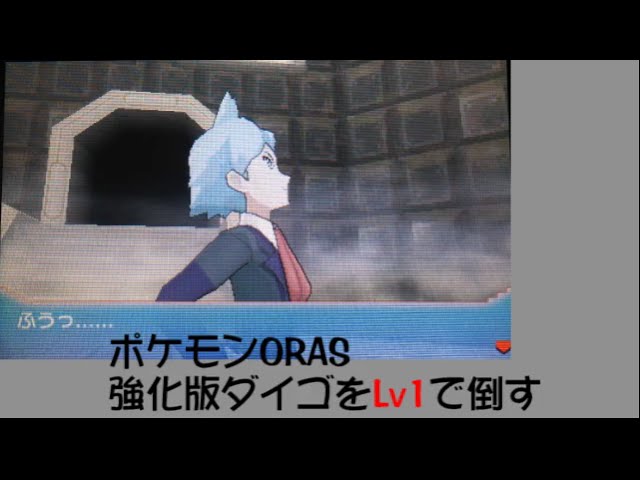 ポケモンoras 強化版ダイゴをlv1で倒す Youtube