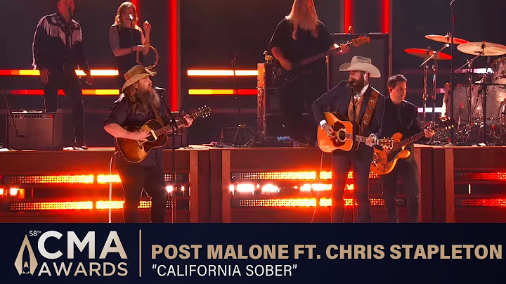 Opening performance by Post Malone ft Chris Stapleton – “California Sober” | Live at CMA Awards 2024