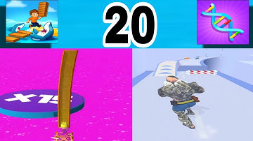 Shortcut Run VS DNA Evolution 3D : GameplayWalkthrough All Levels ( part 20)