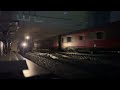 Train ride at night
