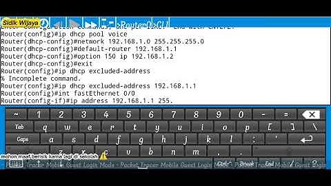 simulasi VoIP menggunakan aplikasi CISCO PACKET TRACER di android