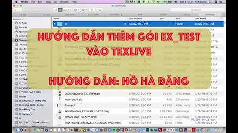 [MacOS] Hướng dẫn cách thêm gói ex_test vào texlive trên MacOS (Add package to texlive MacOS)