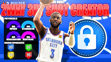 BEST 2 WAY 3PT SHOT CREATOR BUILD ON NBA 2K21! RARE BUILD SERIES VOL. 5