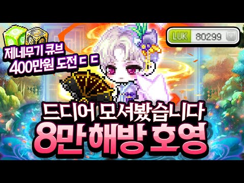 풀칠흑 &amp;#39;8만 호영&amp;#39; 최강의 극딜+유틸을 갖춘 직업 보여드립니다!!! [메이플스토리/명훈]