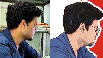 How to Create Vector Art Cartoon Effect in 2 minute || Cartoon Photo Editor App || Vector Art