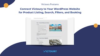 Victoury WordPress Plugin Tutorial | Connect Your Tour Operator Software to WordPress