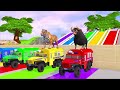Long Slide Game With Cow Elephant Gorilla Hippopotamus Tiger 3d Animal Game live 193