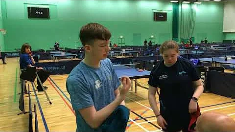 Junior Mixed Doubles semi-final: Toby Ellis and Ma...