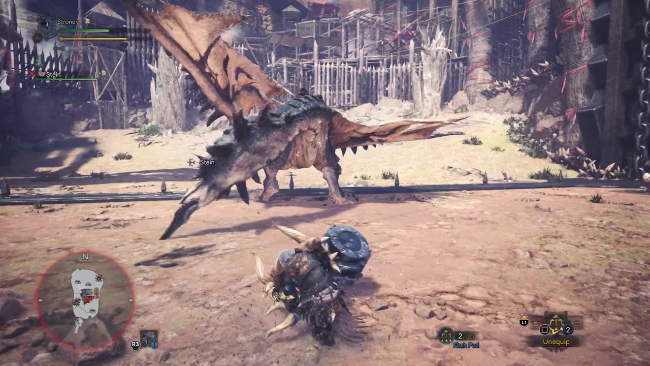 Azure Rathian Monster Hunter: World arena 07 Azure Rathalos. A rank - YouTube