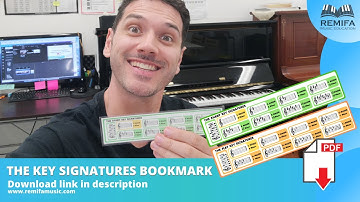 Key Signature Quick Reference  Printable Bookmark. Easy way to remember!