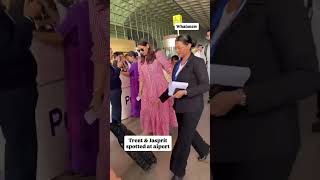 Trent Boult &amp; Jasprit Bumrah spotted at the airport departure#cricket #trending #reels #trendingreel