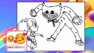 Huggy Wuggy con Poppy Doll para colorear/Huggy Wuggy para colorear/Tobu - Candyland [NCS Release]