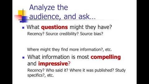 Source Citations: What, When, How to cite sources in oral presentations