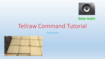 Tutorial | Tellraw Command