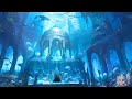 Medieval Celtic Music for Focus &amp; Relaxation | The　Underwater Fantasy Palace | Harp and Soft Chorus