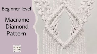 How to make a Macrame Diamond Pattern - DIY Tutorial