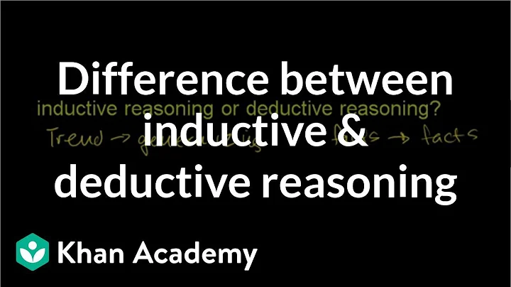 Difference between inductive and deductive reasoning | Precalculus | Khan Academy