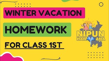 कक्षा 1 Maths & Hindi ❄️Winter Vacation Homework 2025 📝| NIPUN Haryana & FLN Goals✨