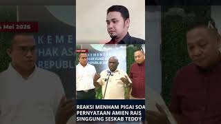 Respon Pigai terkait Amin Rais Singgung Seskab Teddy #beritaterkini