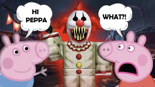 Peppa Pig and TALKING George Pig ESCAPE The Carnival Of Terror in Roblox