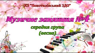 Музичне Заняття №4 Середня Група (Весна)