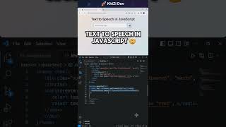 Text to Speech in JavaScript Tutorial 🎙️