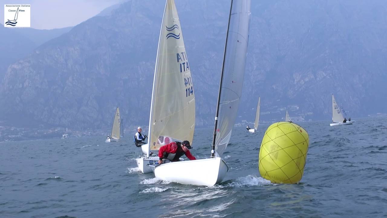 FINN SIRMIONE Malcesine 2016 prova 6, giri di boa