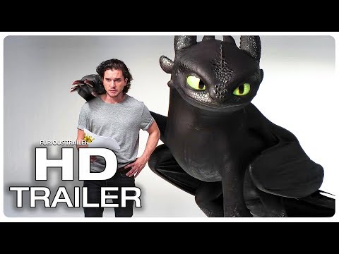 Kit Harington vs Toothless Funny Scene - HOW TO TRAIN YOUR DRAGON 3 (2019) Movie