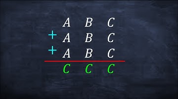 #MathUnusual | ABC+ABC+ABC=CCC  |  Find A, B, C