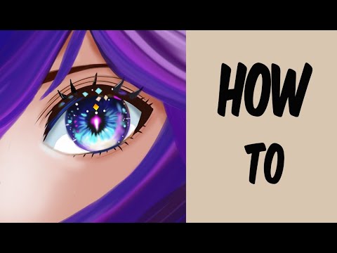 Draw Anime Glowing Eyes