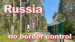 Russia No Border Control. Saatse Boot, Road 178. Estonia