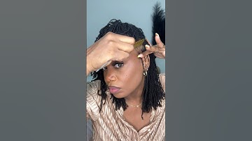 Retightening my edges - 2 point rotation #kendrakenshay #microlocs #locs
