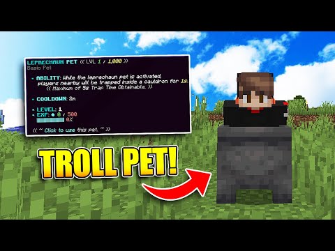 the BEST TROLL pet on the server.. (SkyBlock #2)