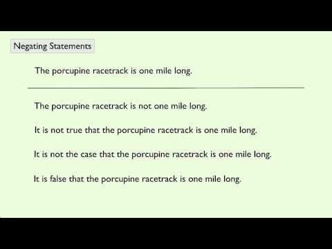 (Geometry) Negating Statements
