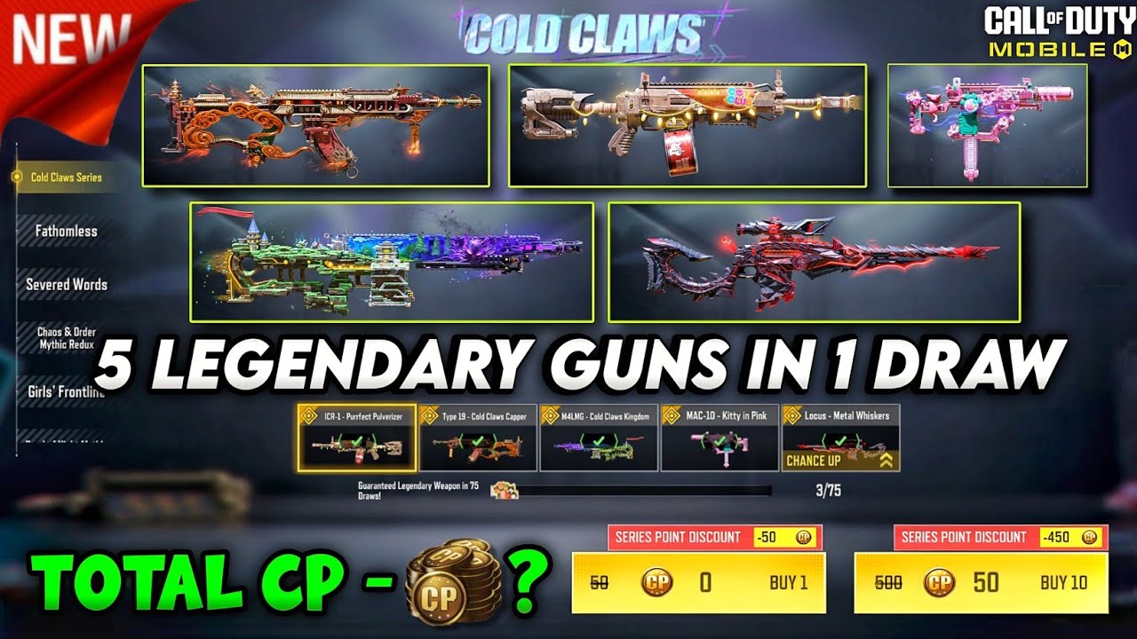 Cod Claw Buying Full Cold Claws Series Lucky Draw CODM | Total CP Needed for ...